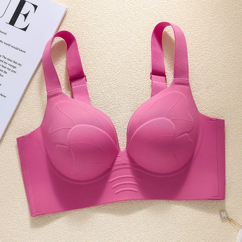 Plus-Size Thin Seamless Women's Bra for Large Busts, Minimizing Appearance, Gathering Side Breasts, Anti-Sagging, Outward Expansion Adjustment Bra — feature 25