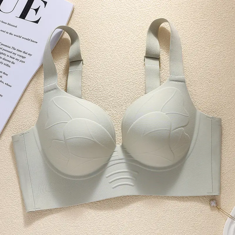 Plus-Size Thin Seamless Women's Bra for Large Busts, Minimizing Appearance, Gathering Side Breasts, Anti-Sagging, Outward Expansion Adjustment Bra — feature 26