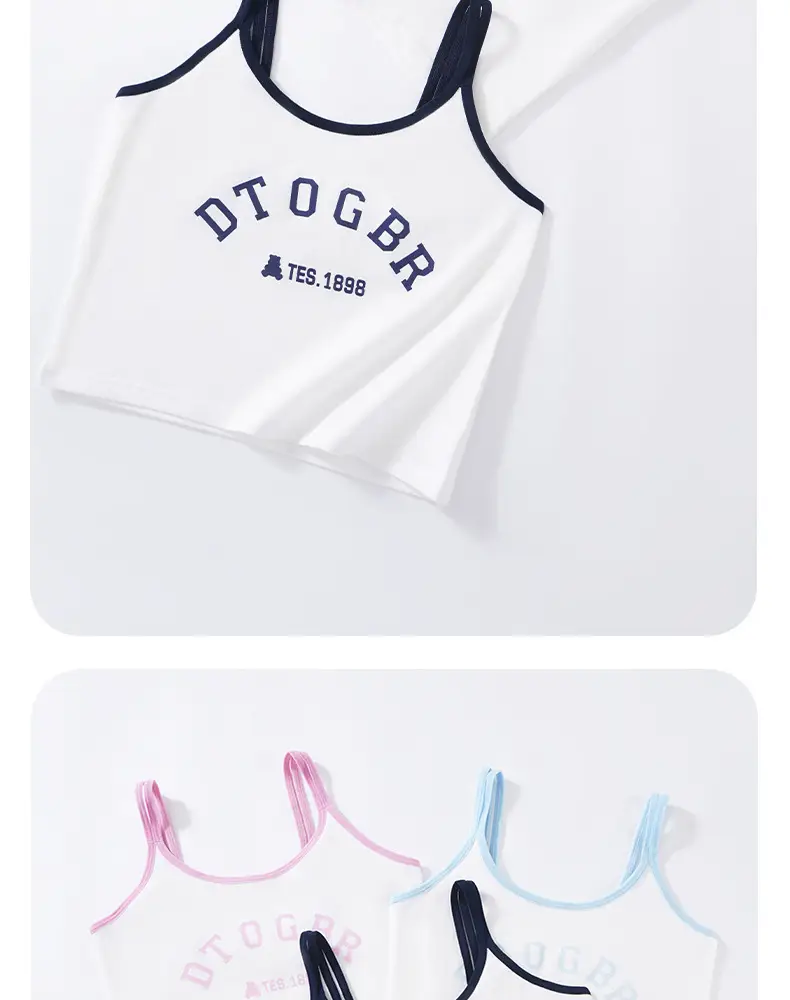 Wholesale Children's Underwear for Girls in Developmental Stages, Elementary and Middle School Students, Class a Pure Cotton Bras, Stage One Girls' Underwear Vests — feature 27