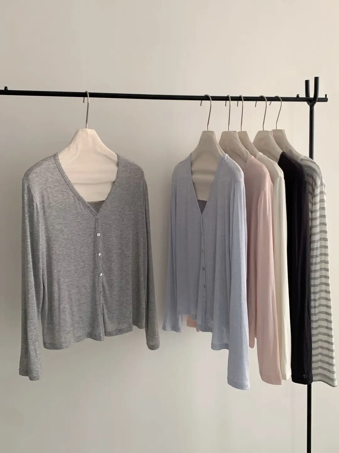 Tencel Modal Cardigan Silk Spring and Summer Lightweight Korean-Style Skin-Friendly Cotton Wool Knitwear Women's Buttoned Long-Sleeved Top