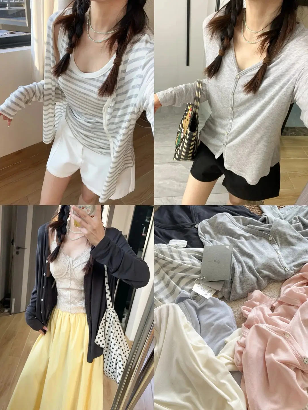 Tencel Modal Cardigan Silk Spring and Summer Lightweight Korean-Style Skin-Friendly Cotton Wool Knitwear Women's Buttoned Long-Sleeved Top — feature 10