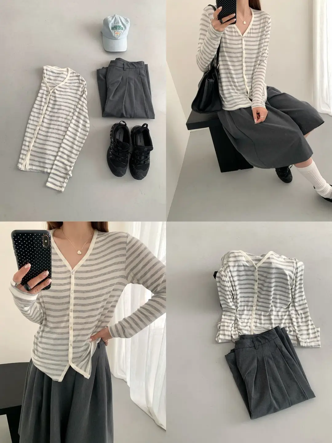 Tencel Modal Cardigan Silk Spring and Summer Lightweight Korean-Style Skin-Friendly Cotton Wool Knitwear Women's Buttoned Long-Sleeved Top — feature 2
