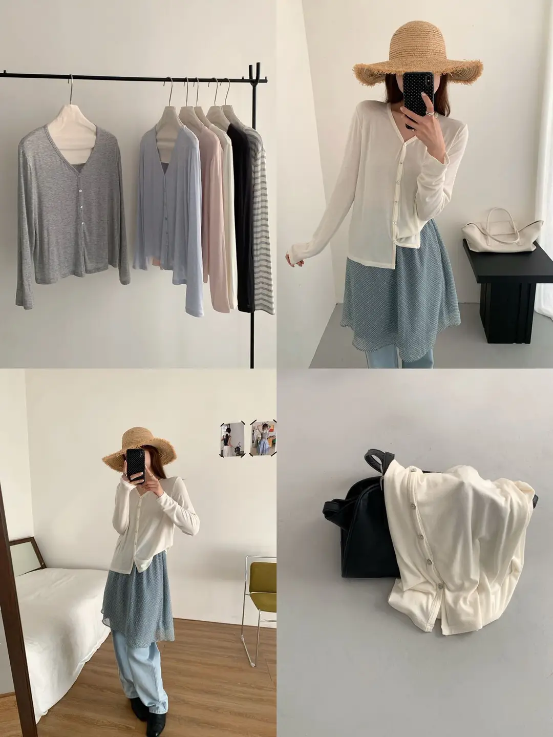 Tencel Modal Cardigan Silk Spring and Summer Lightweight Korean-Style Skin-Friendly Cotton Wool Knitwear Women's Buttoned Long-Sleeved Top — feature 7