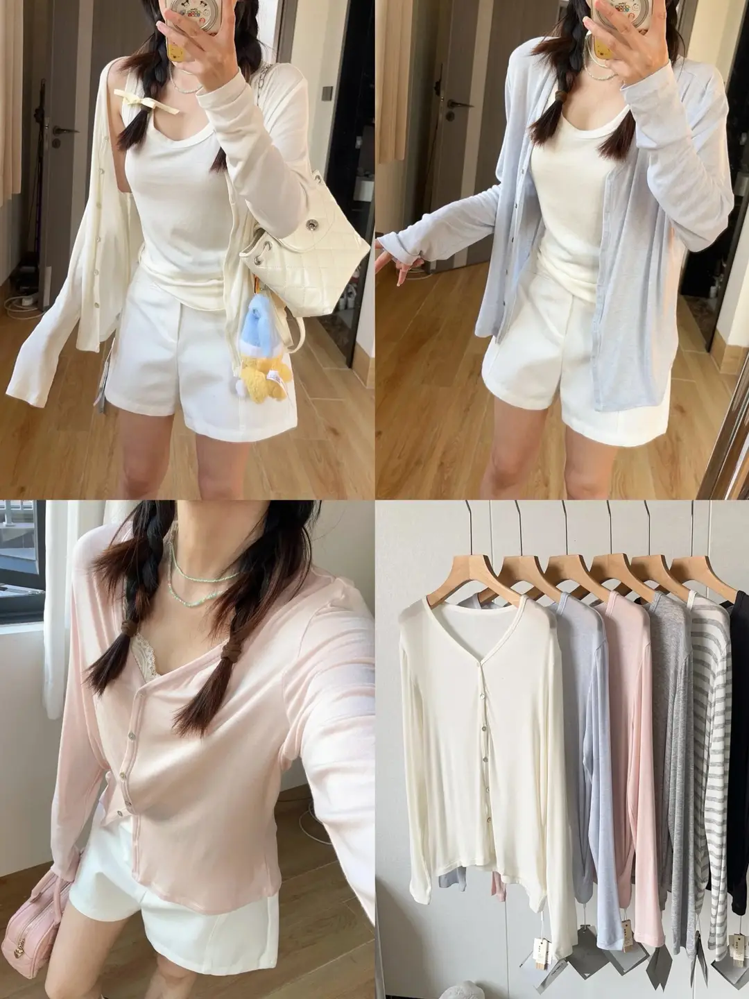 Tencel Modal Cardigan Silk Spring and Summer Lightweight Korean-Style Skin-Friendly Cotton Wool Knitwear Women's Buttoned Long-Sleeved Top — feature 9