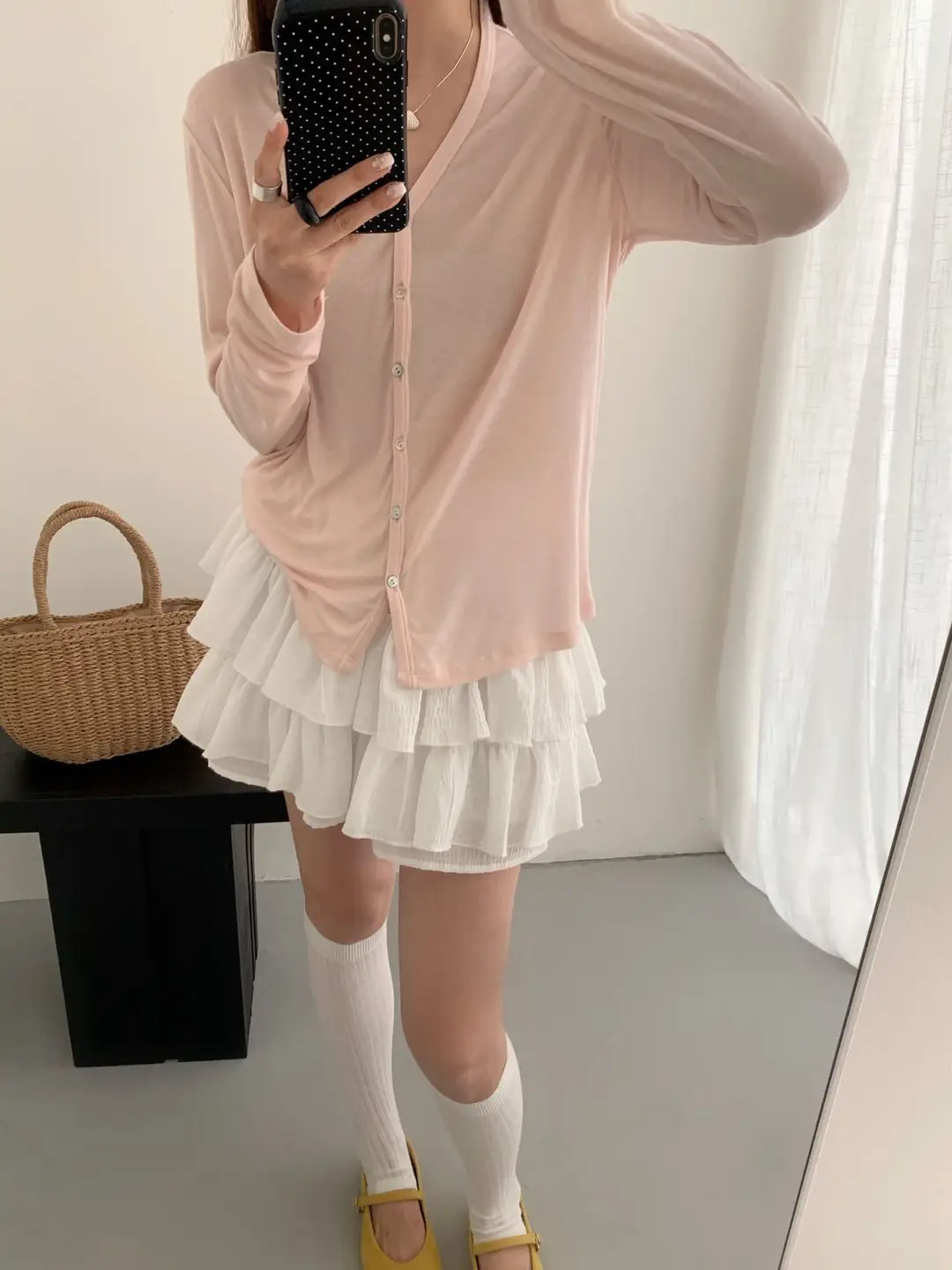 Tencel Modal Cardigan Silk Spring and Summer Lightweight Korean-Style Skin-Friendly Cotton Wool Knitwear Women's Buttoned Long-Sleeved Top - Image 5