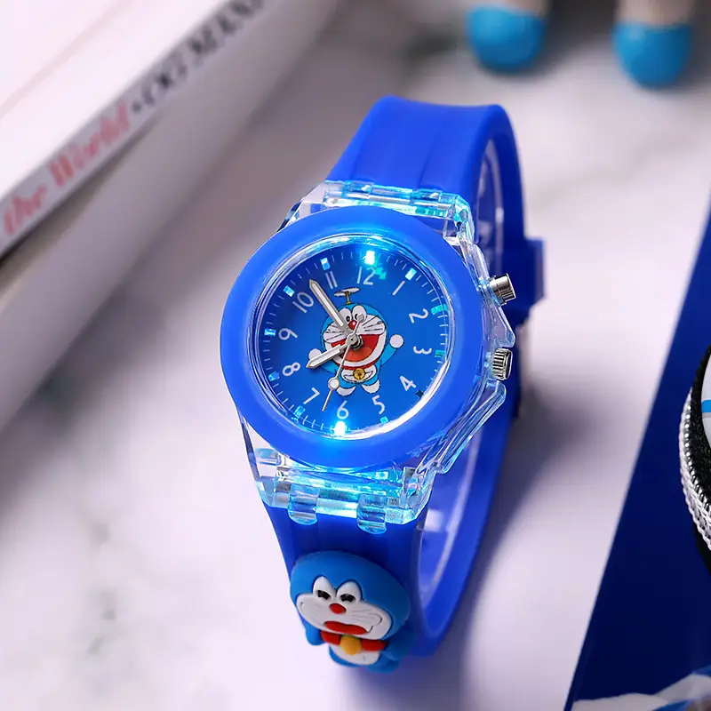 Cartoon Children's Watch Silicone Luminous Watch Marvel Doll Quartz Watch New Model Manufacturer Wholesale Cross-Border