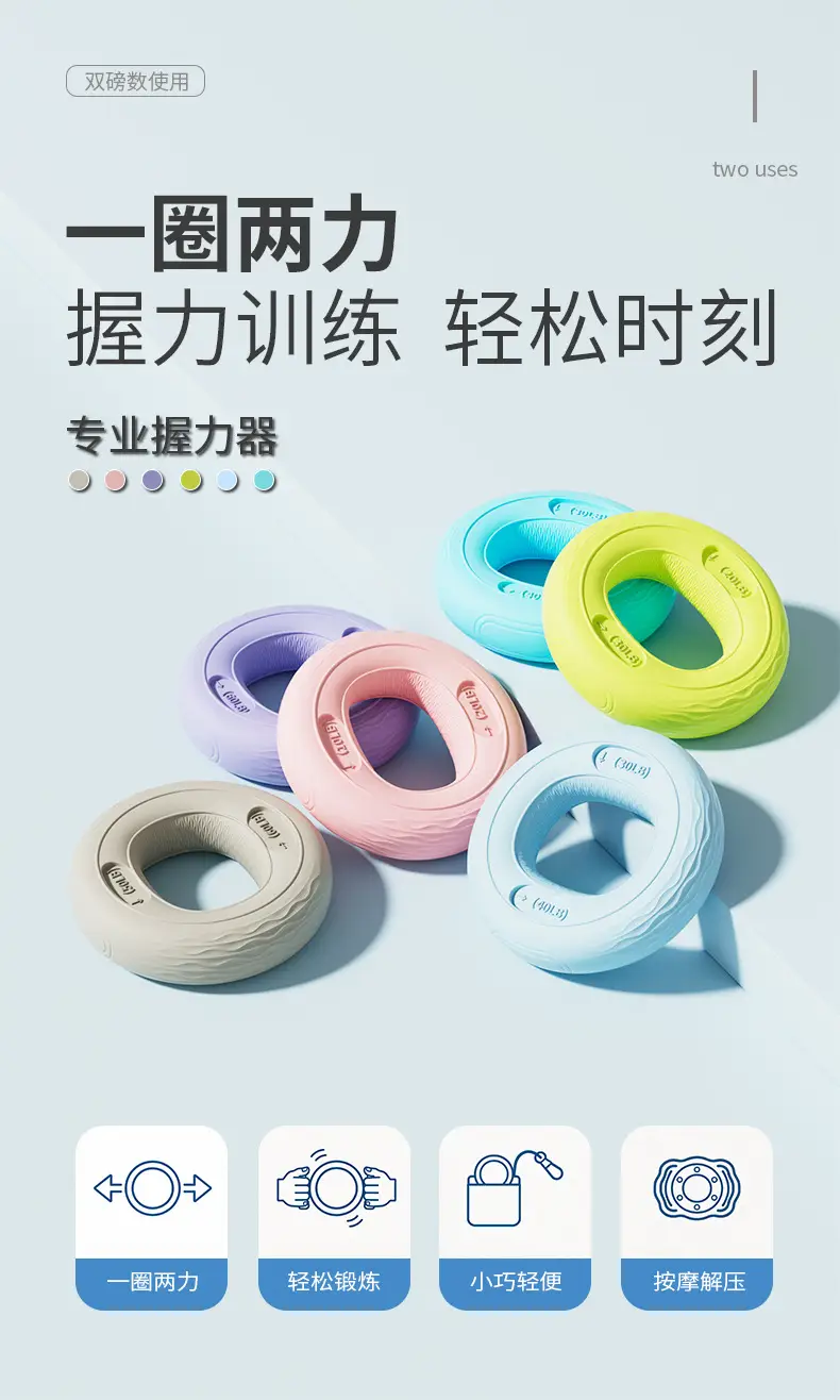 Silicone Grip Strength Training Device for Hand Exercises, Finger Rehabilitation Training, Grip Ball for Men, High-End Grip Strengthener with High Rebound — feature 4