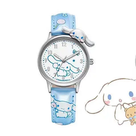 Cute Cartoon Hellokitty Cinnamoroll Girly Quartz Watch Student Best Friend Gift Waterproof Leather Strap Watch