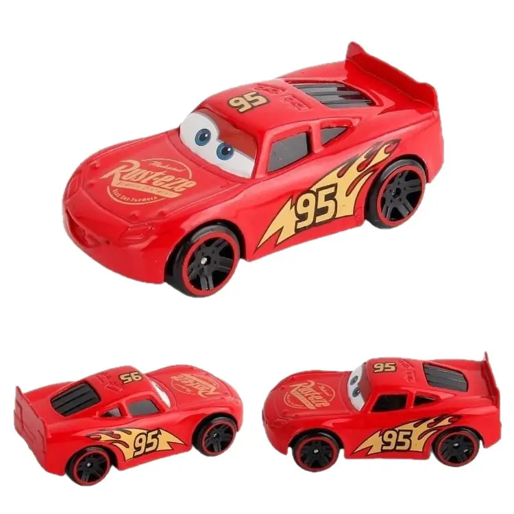 Cars Alloy Racing Lightning Mcqueen Police Chief Mater Skateboard Model Figurine Boys Boxed Gift