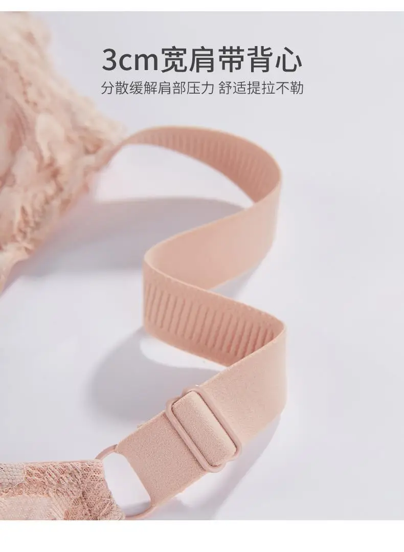 Lace Lingerie for Women with Large Busts, Anti-Exposure, Sexy Backless Bra, Summer Thin Style, Plus-Size Full Cup Bra — feature 15
