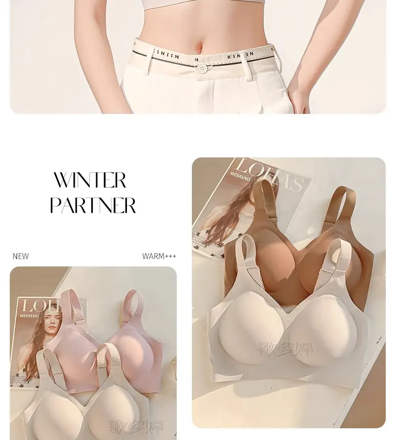 Plus-Size Seamless Bra for Women, Minimizes Large Bust, Full Cup, Thin Style, Anti-Sagging, Side Breast Gathering, Shaping Bra for Summer — feature 24