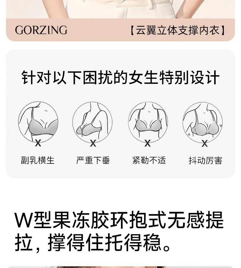 Plus-Size Seamless Bra for Women, Minimizes Large Bust, Full Cup, Thin Style, Anti-Sagging, Side Breast Gathering, Shaping Bra for Summer — feature 3