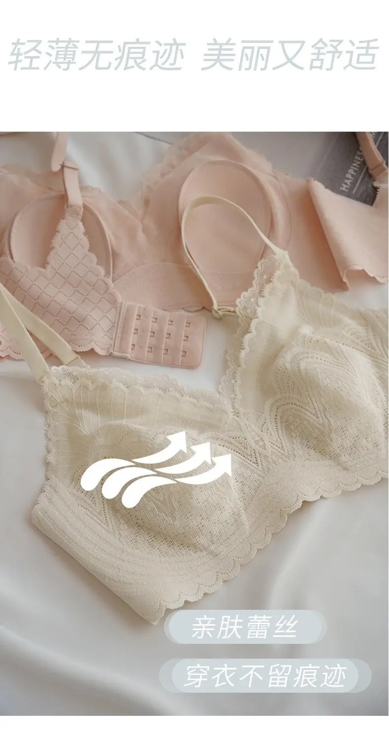 Summer Ultra-Thin Cool-Feel Bra for Women with Large Busts, Makes the Bust Appear Smaller and Slimmer, Breathable and Comfortable, Wireless, Side Breast Support, Seamless Bra — feature 6