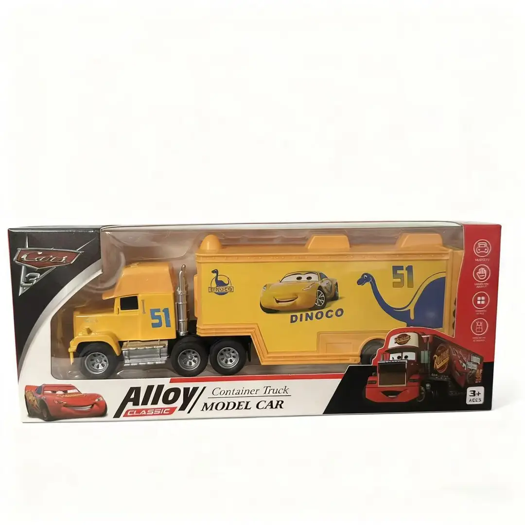 Cross-Border Cars and Trucks Uncle Mcqueen Container Truck Alloy Children's Toy Car Pull-Back Inertia Toy Lightning Mcqueen — feature 10