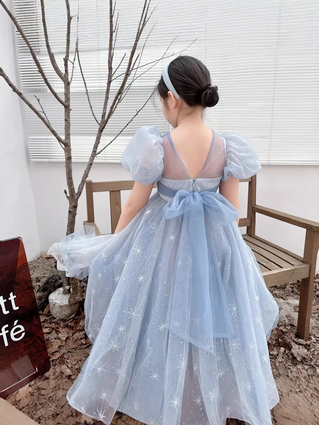Frozen Elsa Princess Dress Girls' Tulle Dress Children's Birthday Dress Performance Dress Short Sleeve Summer