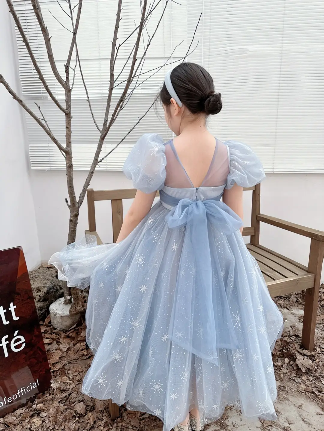 Frozen Elsa Princess Dress Girls' Tulle Dress Children's Birthday Dress Performance Dress Short Sleeve Summer — feature 3