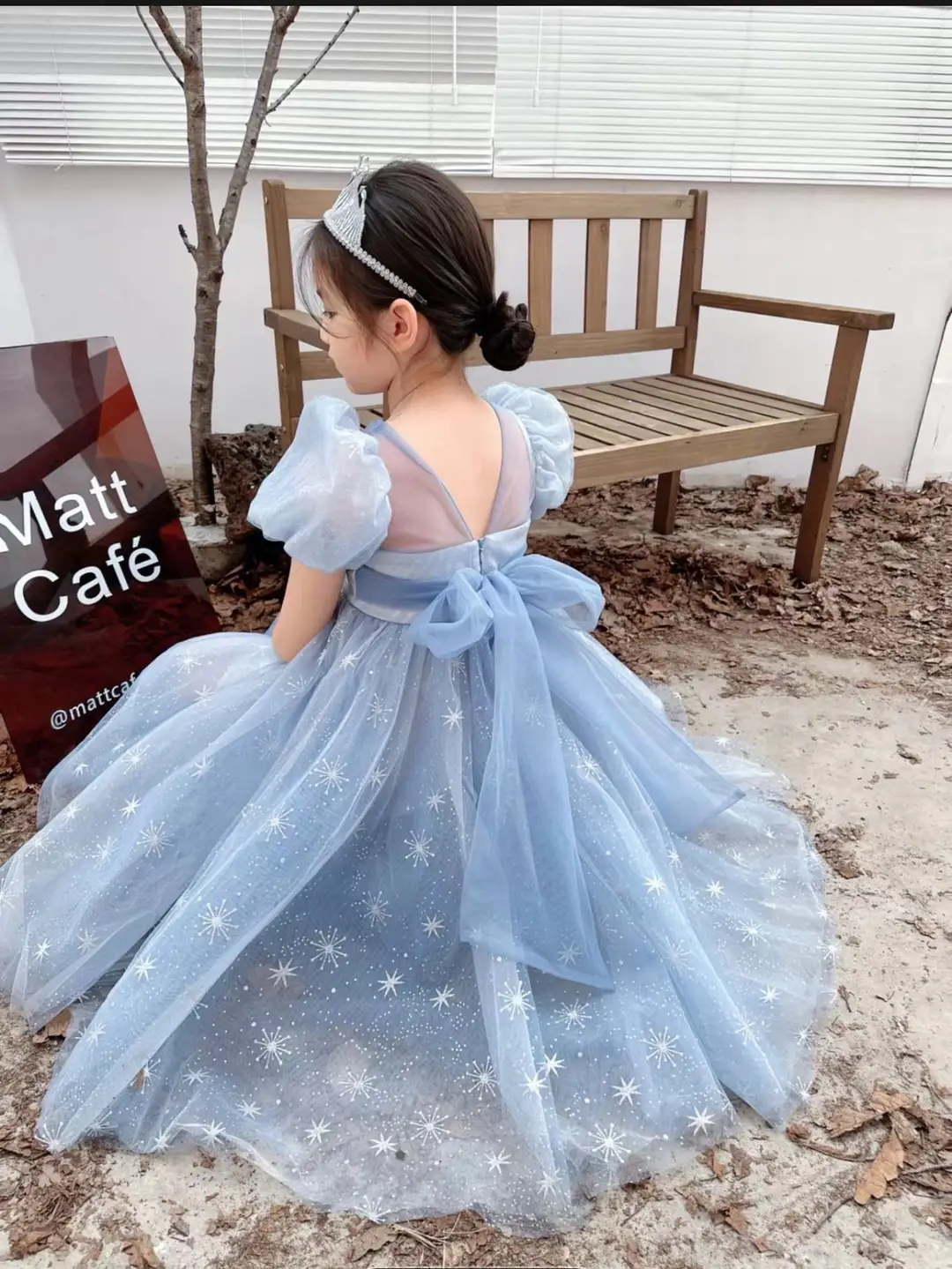 Frozen Elsa Princess Dress Girls' Tulle Dress Children's Birthday Dress Performance Dress Short Sleeve Summer — feature 5