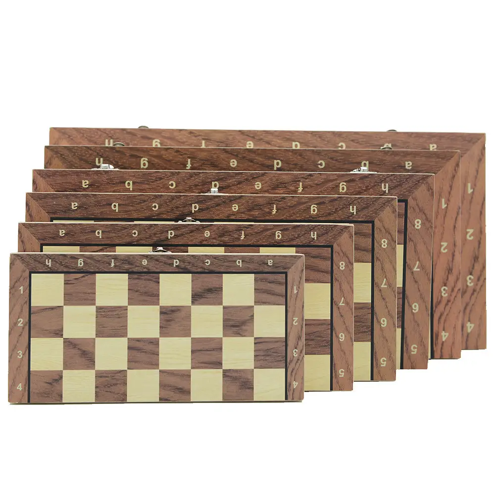Three-In-One Magnetic Backgammon, Chess, International Checkers, Foldable Educational Board Game, Children's Day Gift