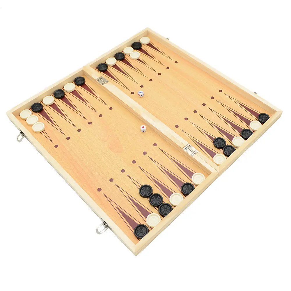 Three-In-One Magnetic Backgammon, Chess, International Checkers, Foldable Educational Board Game, Children's Day Gift — feature 10