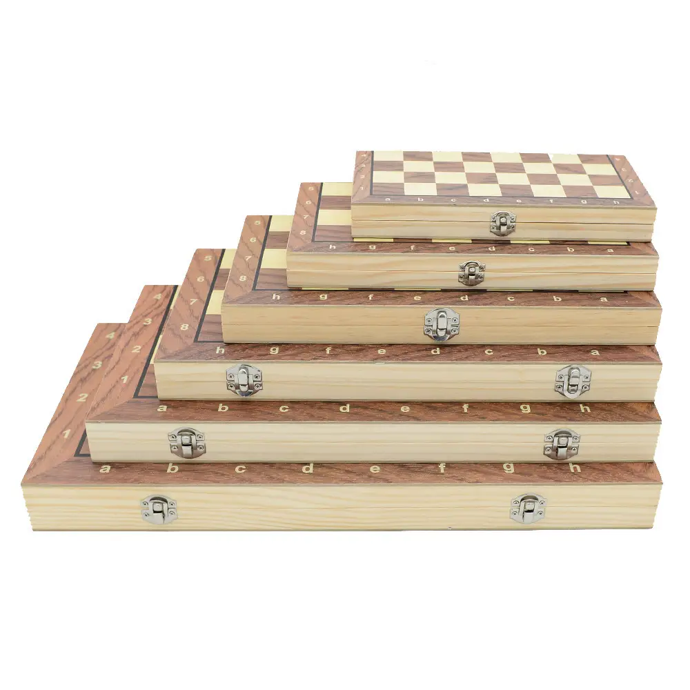 Three-In-One Magnetic Backgammon, Chess, International Checkers, Foldable Educational Board Game, Children's Day Gift — feature 5
