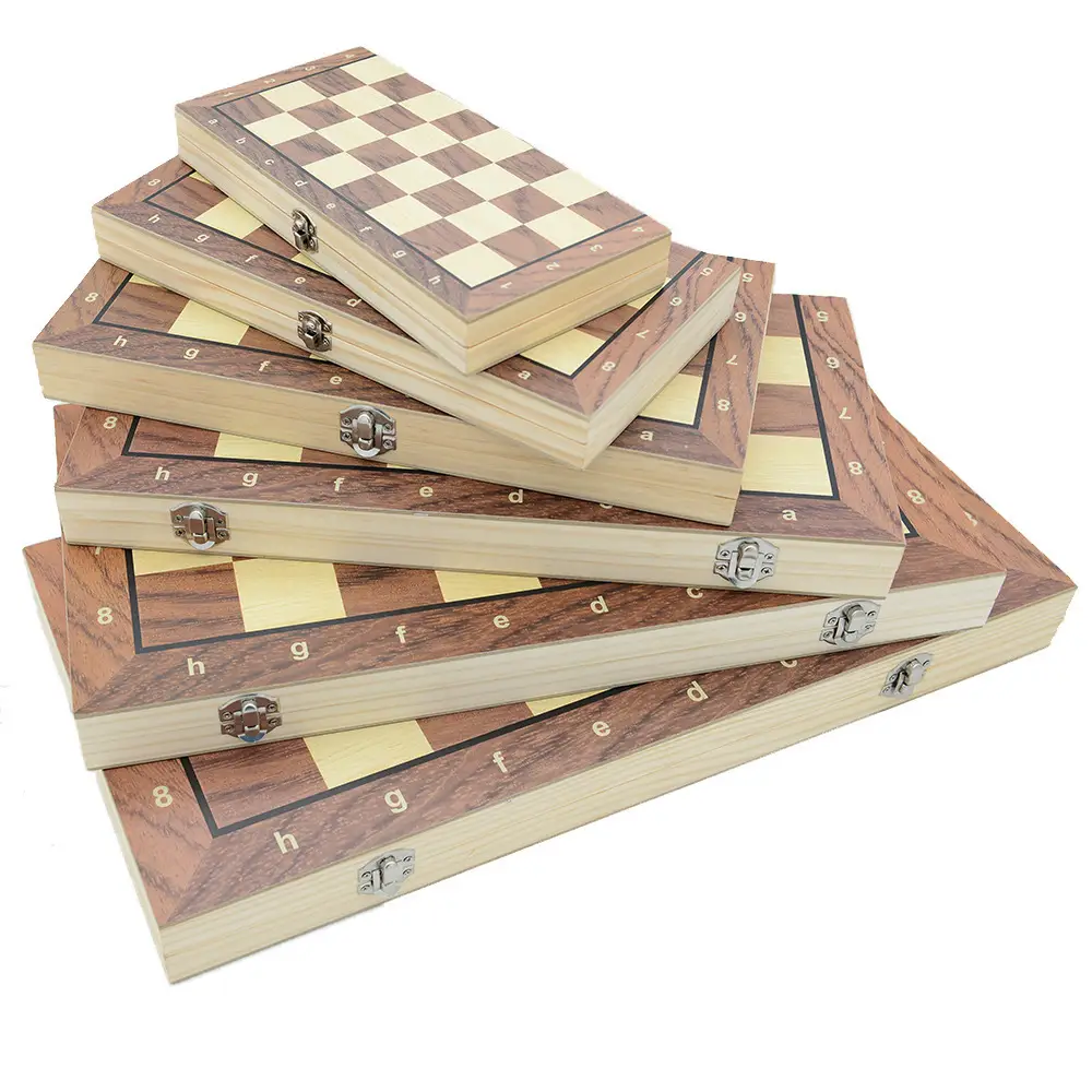 Three-In-One Magnetic Backgammon, Chess, International Checkers, Foldable Educational Board Game, Children's Day Gift — feature 8