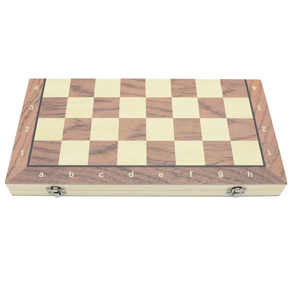 Three-In-One Magnetic Backgammon, Chess, International Checkers, Foldable Educational Board Game, Children's Day Gift — feature 9