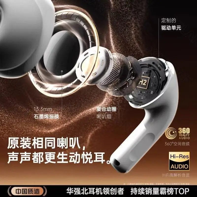 Huaqiangbei Bluetooth Headphones 2026 New Model 8Th Generation Noise Reduction Long Battery Life High-Quality Sound Sports Wireless Headphones