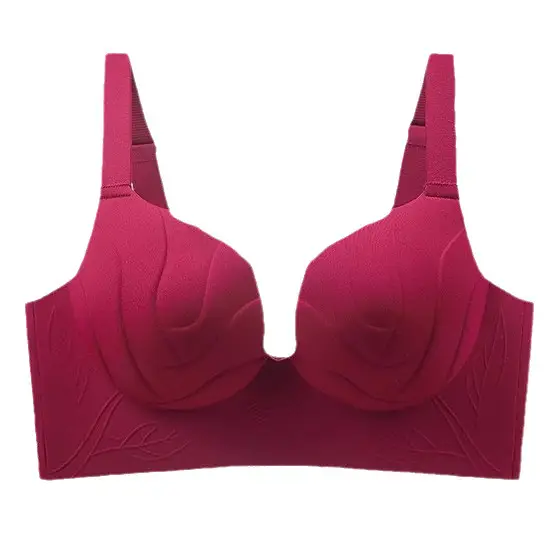 Cross-Border Plus-Size Women's Comfortable Push-Up Bra for Large Busts, Smooth Surface, Side Breast Reduction, Anti-Sagging, Gathering Bra