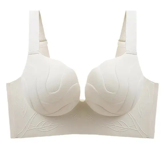 Cross-Border Plus-Size Women's Comfortable Push-Up Bra for Large Busts, Smooth Surface, Side Breast Reduction, Anti-Sagging, Gathering Bra