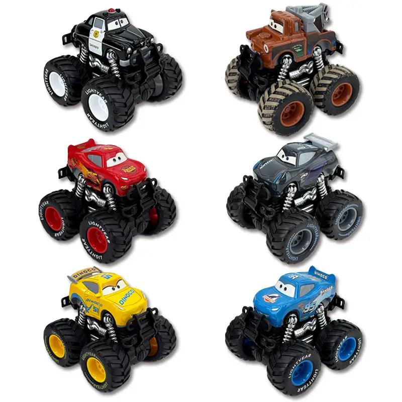 Alloy Q-Version Lightning Mcqueen Cars 3 Children's Boys' Gift Toy Car Color Box Series