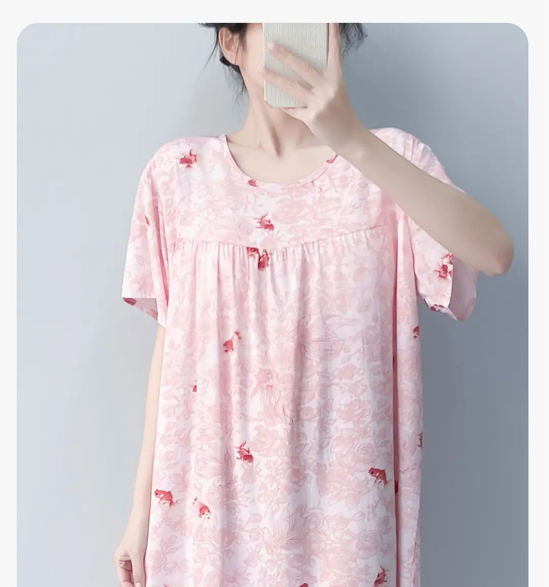 Cotton Silk Nightgown with Breast Pads for Women 2026 New Summer Style High-End Thin Rayon Dress Beautiful Home Wear — feature 14