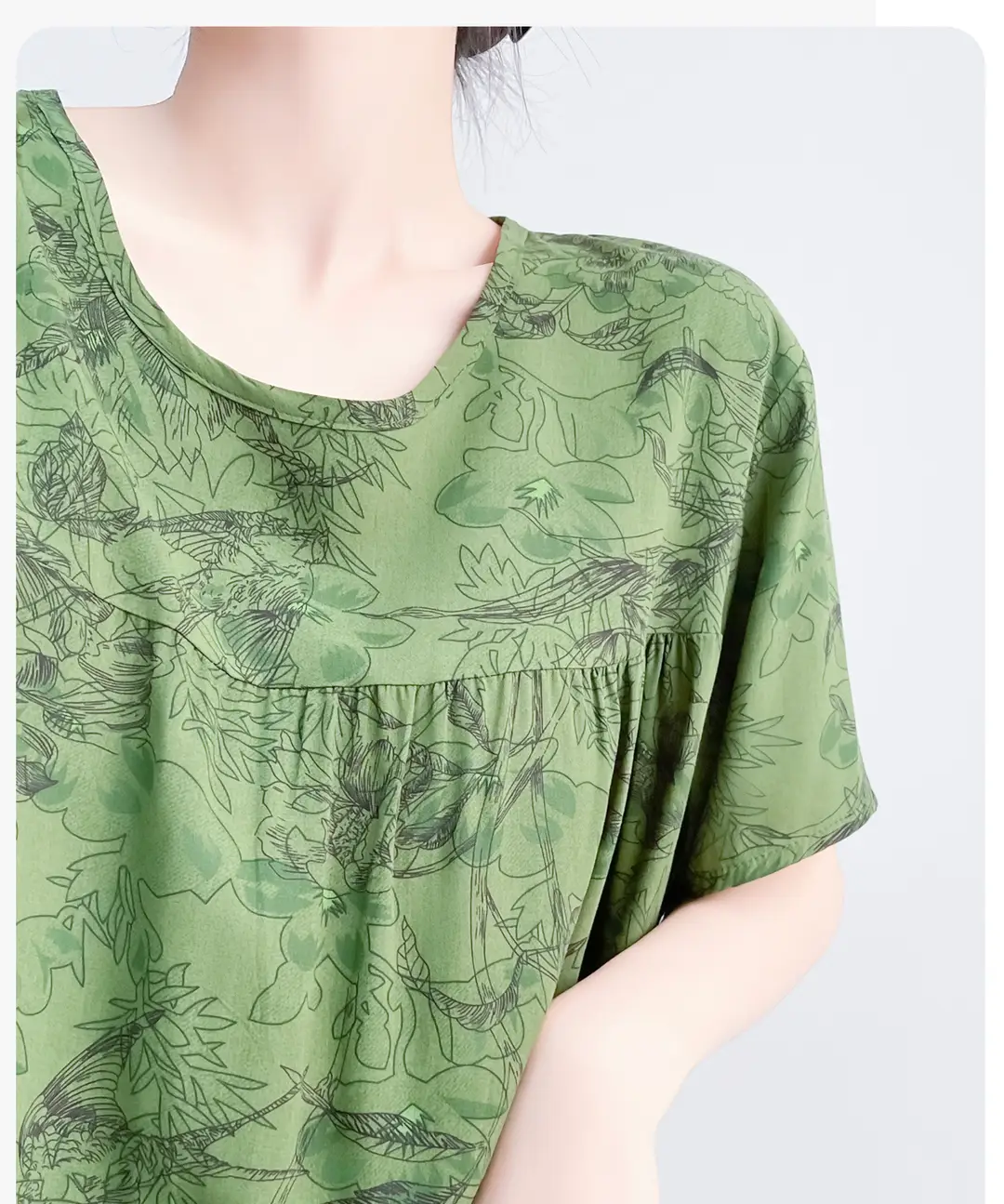 Cotton Silk Nightgown with Breast Pads for Women 2026 New Summer Style High-End Thin Rayon Dress Beautiful Home Wear — feature 9