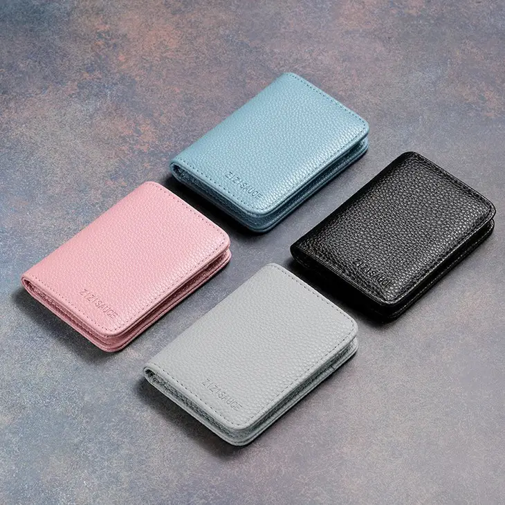 Litchi Pattern Wallet Men's Short Style 2026 New Thin Coin Purse Card Holder Simple Multifunctional Wallet Wholesale — feature 4