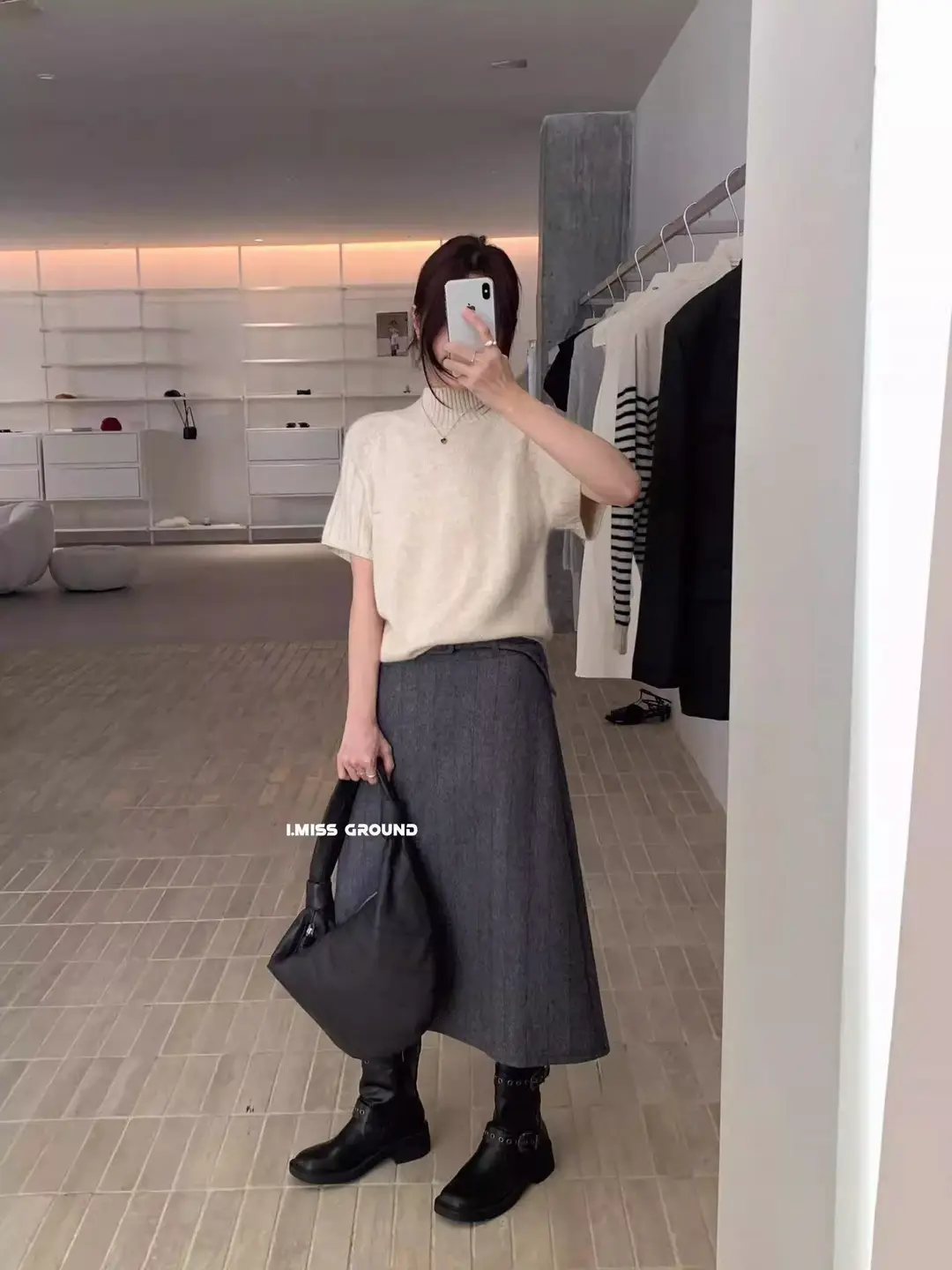 White Half-Turtleneck Sweater, Short-Sleeved Thickened Knitted Base Layer, New Autumn and Winter Style, Great for Layering, Very Stylish Top for Women — feature 10