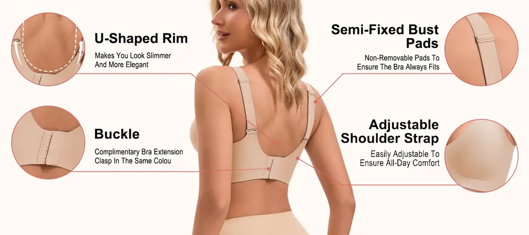Cross-Border Hot-Selling Leopard Print Bra with Jelly Strip Soft Support, Plus-Size Sexy Backless Lingerie, Wireless Seamless Push-Up Bra Tk — feature 4