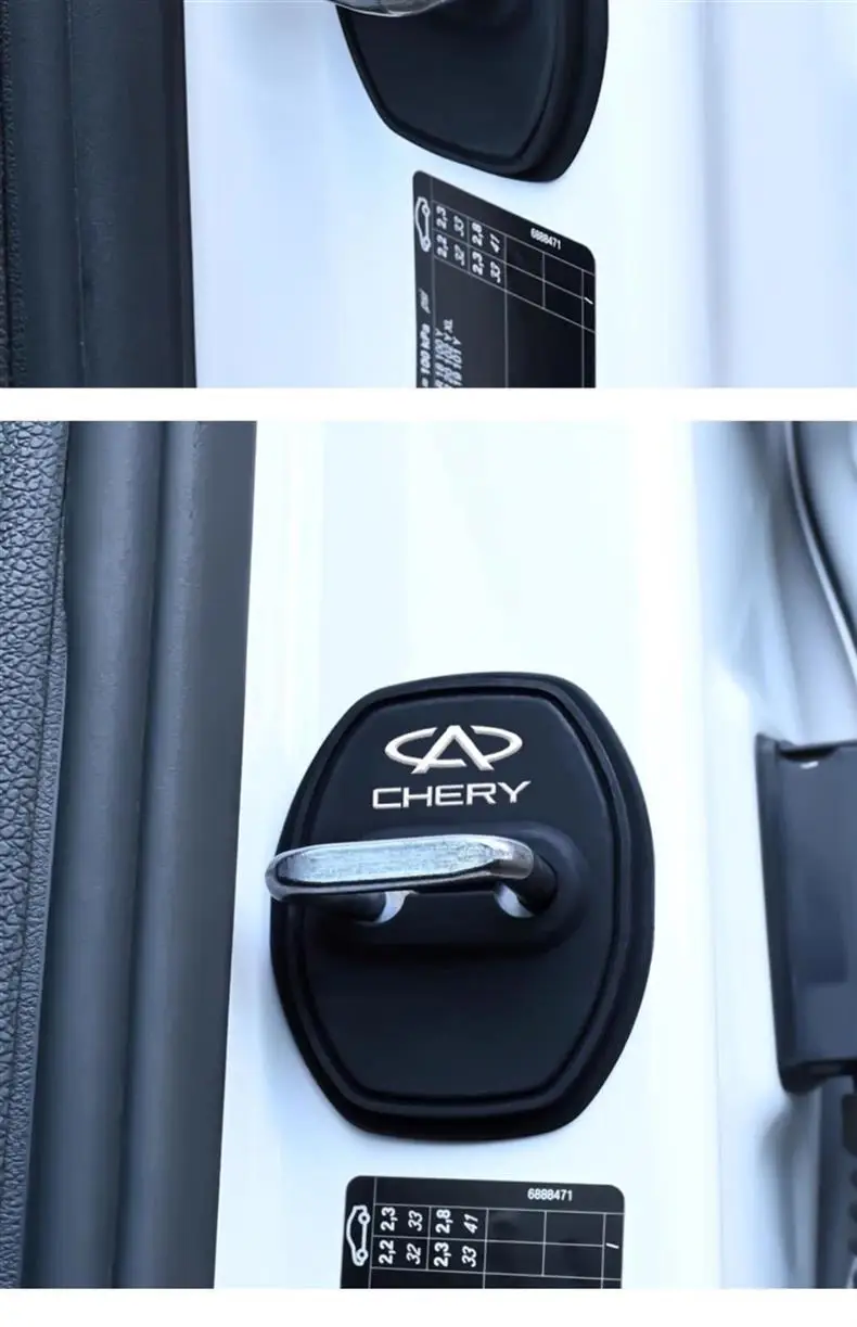 Chery Arrizo 8, Tiggo 9, Tiggo 8/7/5 Silicone Door Lock Cover, Shock-Absorbing Cushion, Waterproof and Rust-Proof — feature 14