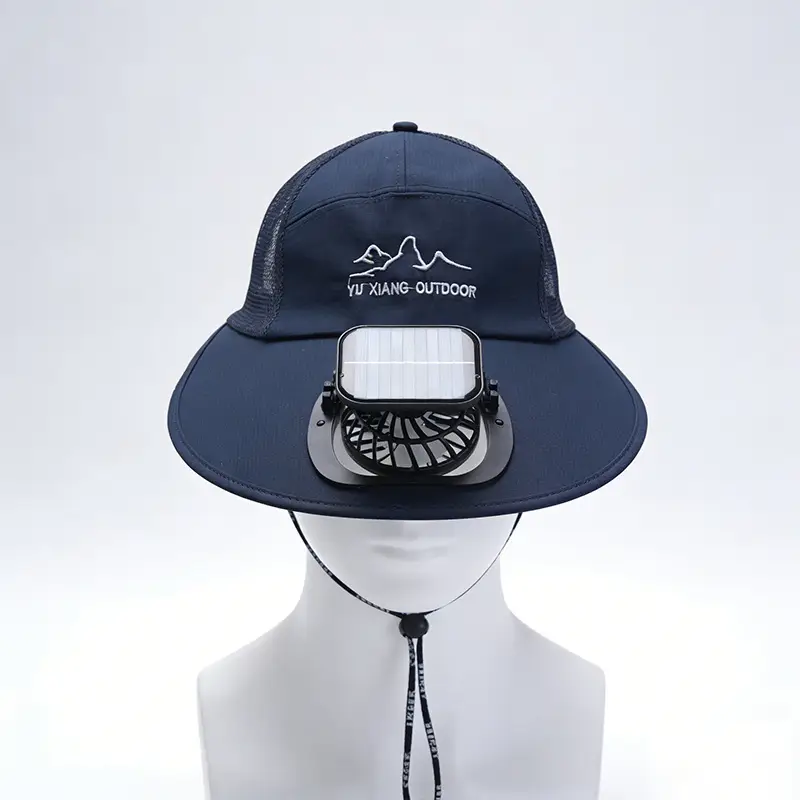 1000Mah Solar Charging Hat with Fan for Men and Women, Outdoor Tea Picking and Farm Work Uv Protection Sun Hat