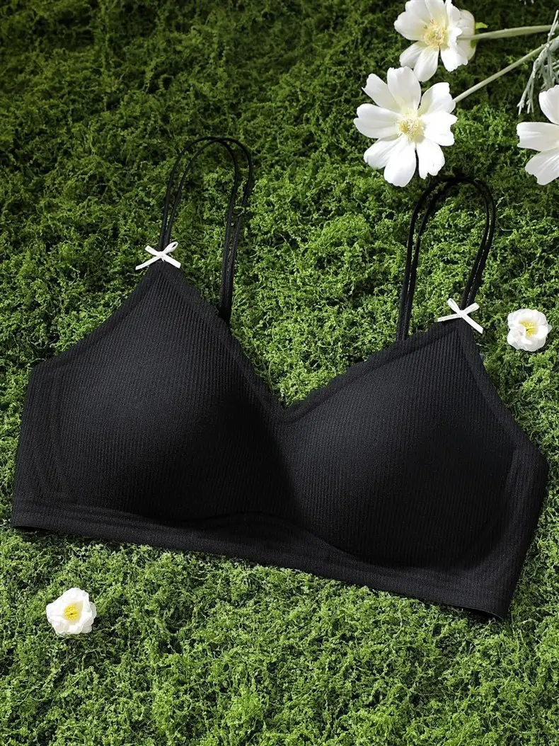 High-End Vertical Striped Underwear for Women, Soft and Comfortable, Lightweight, High-Quality, Wire-Free Bra That Makes Large Busts Appear Smaller — feature 23