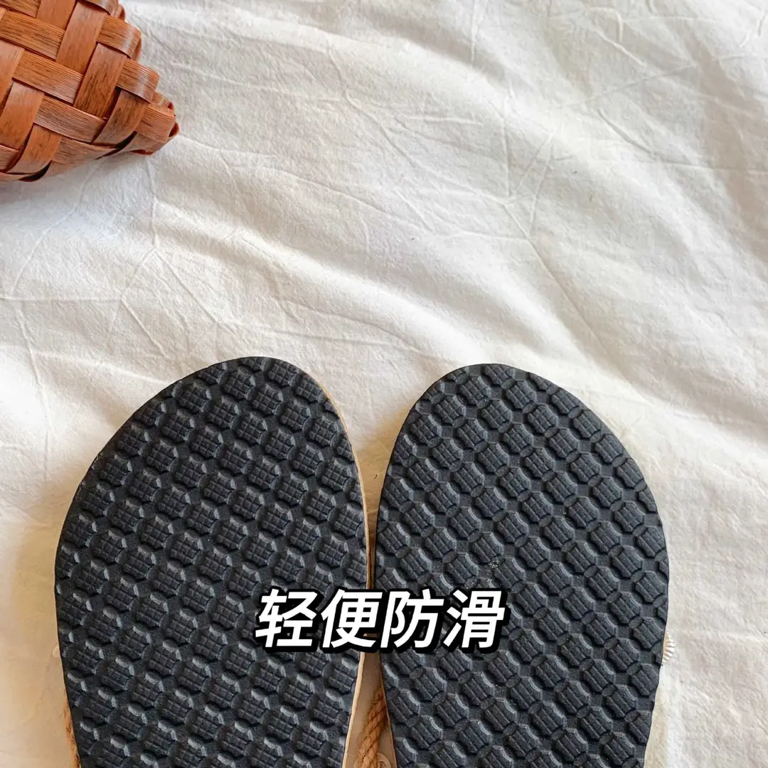 Xiaohongshu-Style Flip-Flops, Summer Seaside Vacation Style, Starfish Straw Beach Shoes, Flat Non-Slip Slippers, Sandals — feature 5