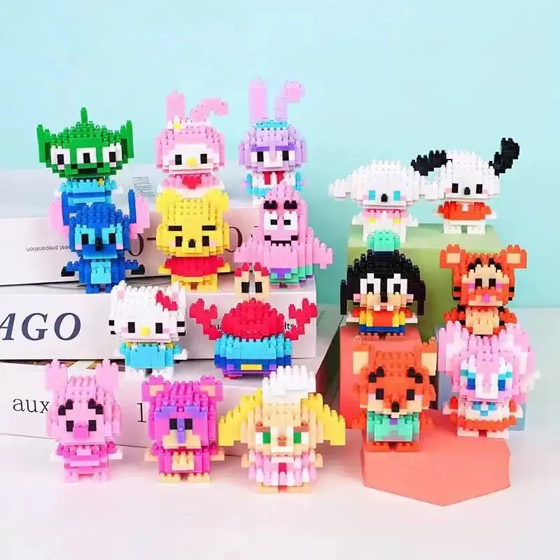 Compatible with Lego Micro-Diamond Particle Building Blocks, Educational Cartoon Figures, Children's Blind Box Gifts, Wholesale Assembly — feature 7