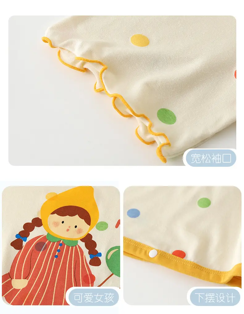 Girls' Modal Pajamas, Summer Thin Style, Short-Sleeved Sleep Dress for Baby Girls, One-Piece Home Wear, Cute New Sleep Dress — feature 18