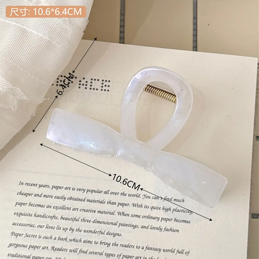 2026 New Style College-Style Sweet Plaid Bow Hair Clip That Won'T Hurt Your Hair, Suitable for Styling the Back of the Head - Image 4
