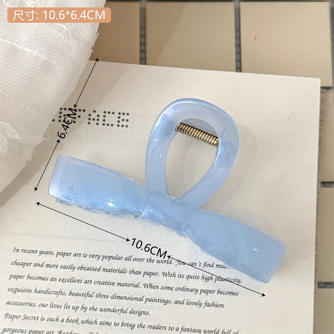 2026 New Style College-Style Sweet Plaid Bow Hair Clip That Won'T Hurt Your Hair, Suitable for Styling the Back of the Head - Image 5