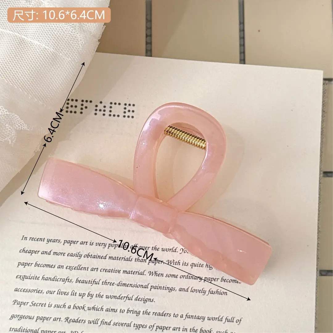 2026 New Style College-Style Sweet Plaid Bow Hair Clip That Won'T Hurt Your Hair, Suitable for Styling the Back of the Head - Image 6