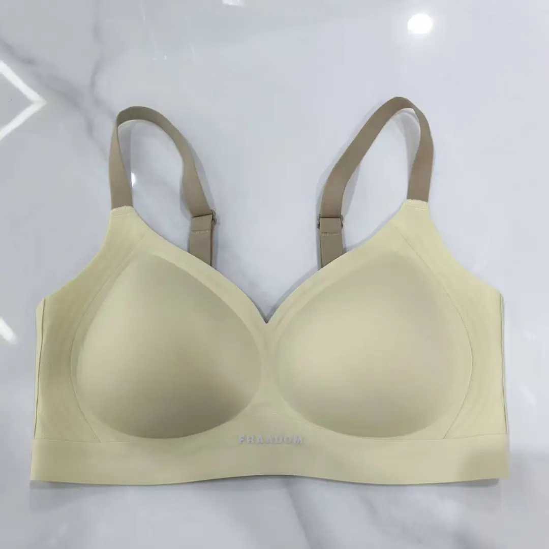 Xiumai 605 Seamless, Comfortable, Soft Support Bra with Fixed Cups, Breathable, Soft, Wireless Vest-Style Bra