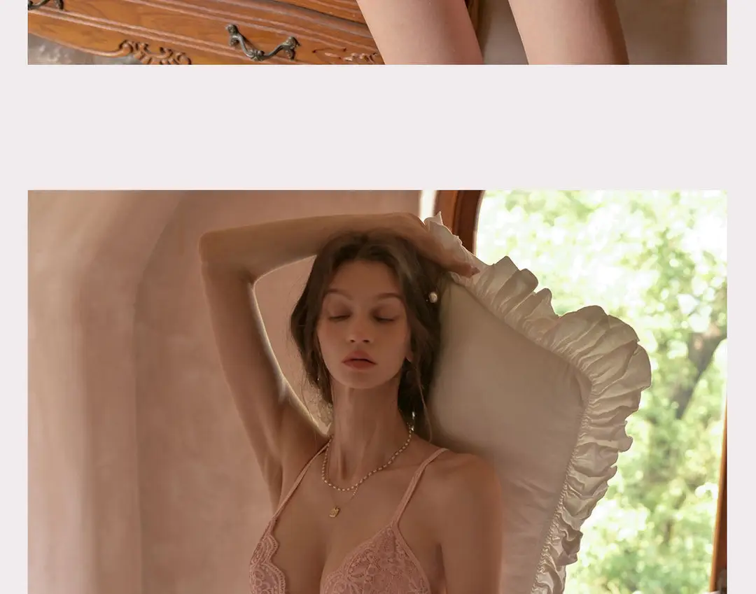 Sexy Women's Sleepwear with a High-End Feel, 2026 New Summer Pure Desire Lace Camisole Bodysuit, Slim-Fitting Loungewear — feature 9