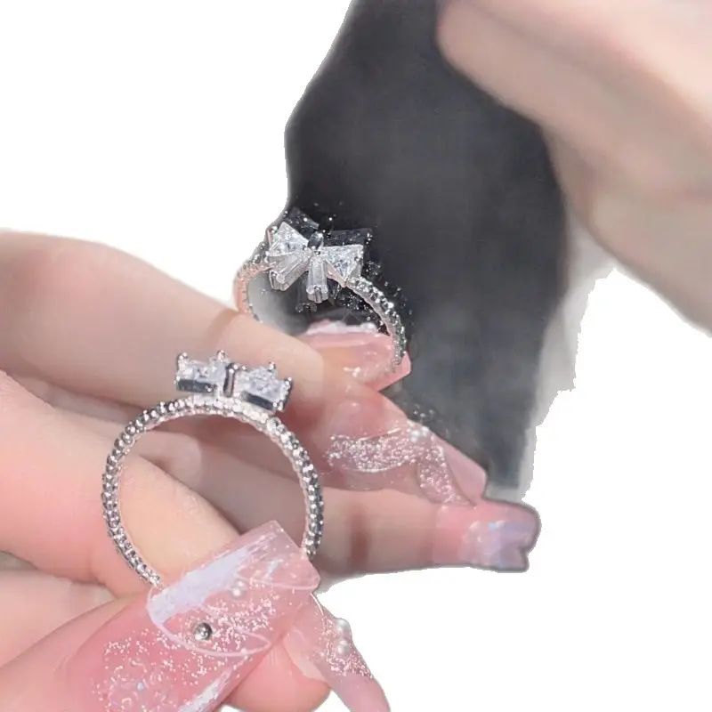 Princess Bow Ring with Diamond Accents - Image 6