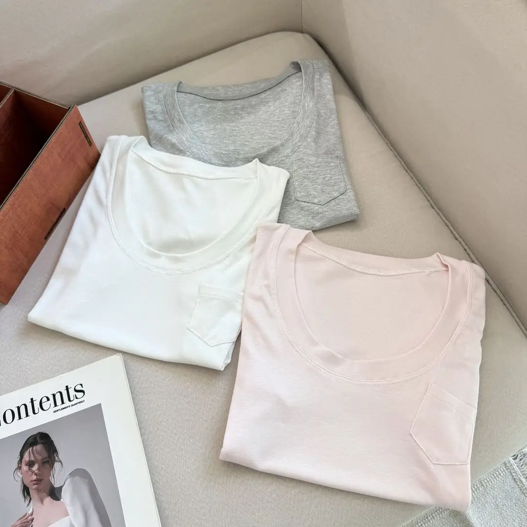 Super Comfortable Milk Silk T-Shirt with Large U-Neck, Slimming Waist, Modal Material, Regular Shoulder Short-Sleeve Top 2026 — feature 10