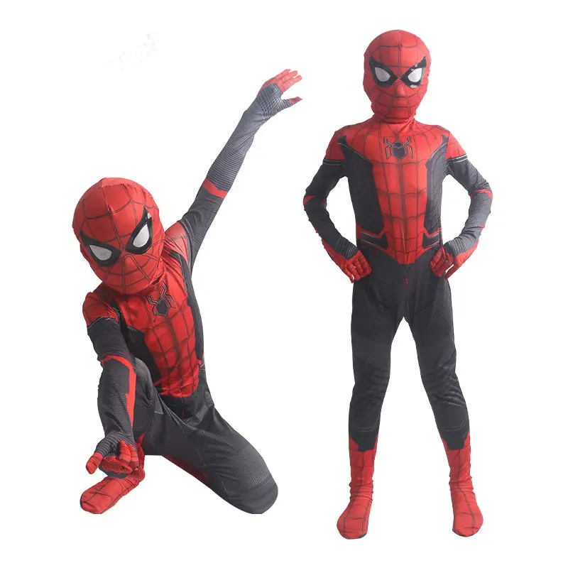 Spider-Man Tights Far from Home Adult Cosplay Anime Costume Halloween Children's Miles Jumpsuit — feature 9