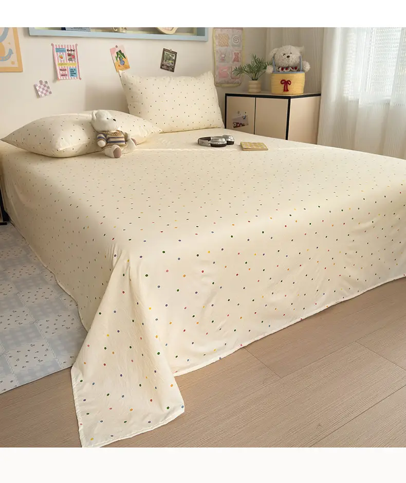 Maternity and Baby-Grade Class a Ultra-Soft Single Bed Sheet, Traditional Pure Washed Cotton Single Bed Sheet, Pure Cotton Student Dormitory Single Bed Sheet 3 — feature 7